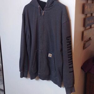 Carhartt Rain Defender hooded full zip sweatshirt Men's Large